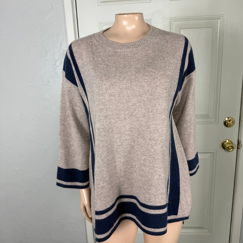 Garnet Hill Women's Sweater Small Crew Neck 100% Cashmere Knit GG12
